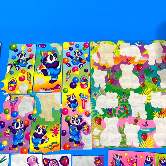 LISA FRANK VINTAGE FANTASTIC WORLD CHARACTERS STICKER COLLECTION & STICKER BOOK - Picture 5 of 16